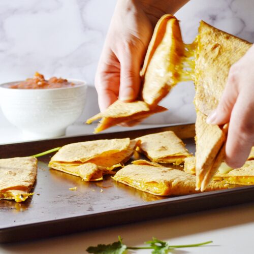 Quick & Easy Vegan Sheet Pan Quesadillas – The Jewish Vegan